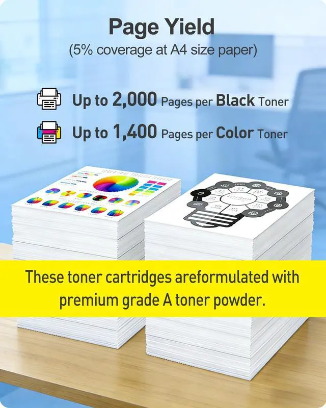 Alt view image 5 of 7 - 78C10K0 78C10C0 78C10M0 78C10Y0 Compatible Toner Cartridge for Lexmark CS521 CS622 CS421 CX421 CX522 CX622 CX625 CS421dn CS521dn CS622de CX421adn CX522ade CX622ade CX625ade CX625adhe Printer