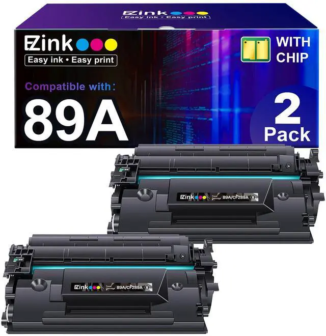 Main image of 89A Toner Cartridge with Chip Compatible Replacement for HP 89A CF289A 89X CF289X for HP LaserJet Enterprise M507 M507dn M507dng M507n M507x MFP M528dn M528f M528c M528z Printer (2 Black)