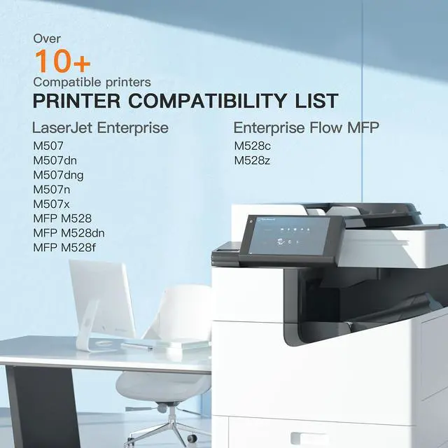 Alt view image 4 of 5 - 89A Toner Cartridge with Chip Compatible Replacement for HP 89A CF289A 89X CF289X for HP LaserJet Enterprise M507 M507dn M507dng M507n M507x MFP M528dn M528f M528c M528z Printer (2 Black)