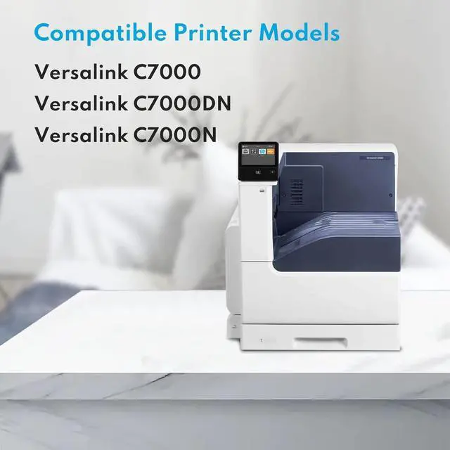 Alt view image 3 of 7 - VersaLink C7000 Toner Cartridges C7000 High Capacity Toners (4-Pack,BK/C/M/Y): Compatible for Xerox 106R03757 106R03764 106R03763 106R03758 Work with C7000 C7000N C7000DN Printer