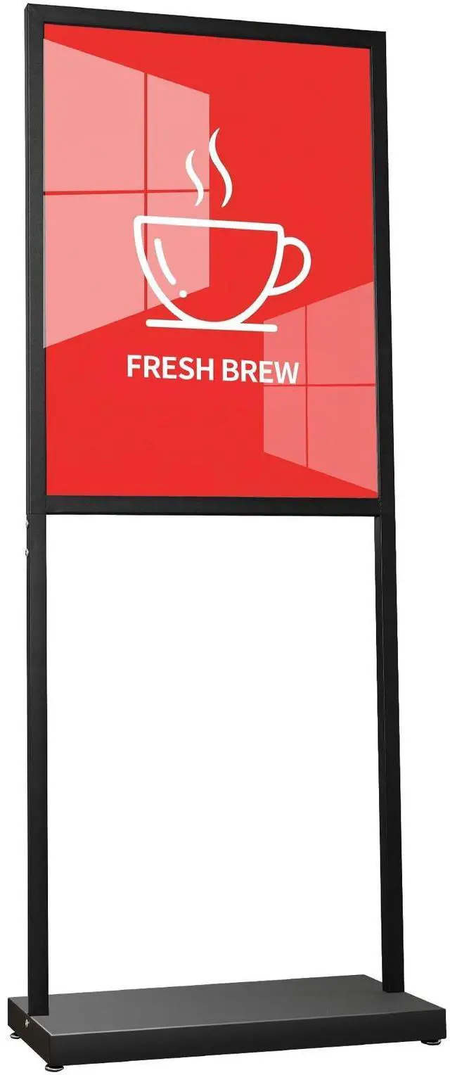 Main image of Sign Holder Floor Stand, Heavy Duty Pedestal 22×28 in Slide-In Double Sided Poster Banner Stand for Board Display (Black)
