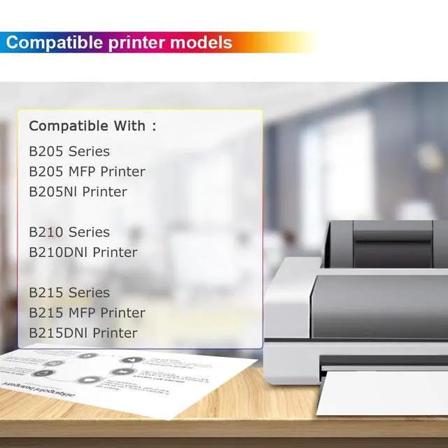 Alt view image 2 of 6 - B205 B210 B215 Toner Cartridge Compatible for Xerox 106R04347 106R04346 2PK | Compatible for Xerox B210 B205 B215 B205NI B210DNI B215DNI B205MFP B215MFP Printer, Black High Yield 3,000 Pages
