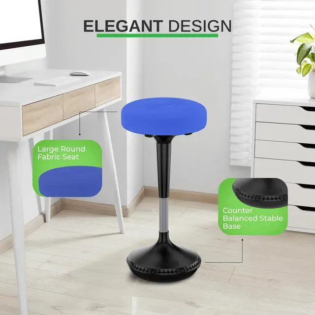 Alt view image 5 of 7 - Wobble Stool Standing Desk, Flexible Seating Adjustable Office Ergonomic Seating, Wobble Stools for Alternative Classroom Seating, Active ADHD Chair, Wiggle Chairs
