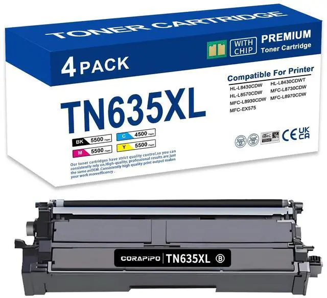 Main image of TN635XL TN635 TN-635 High Yield Black Toner Cartridge Compatible Replacement for Brother TN635 TN635XL TN 635XL Toner Cartridges Wrok for HL-L8430CDW HL-L8570CDW MFC-L8930CDW MFC-L8730CDW Printer Ink