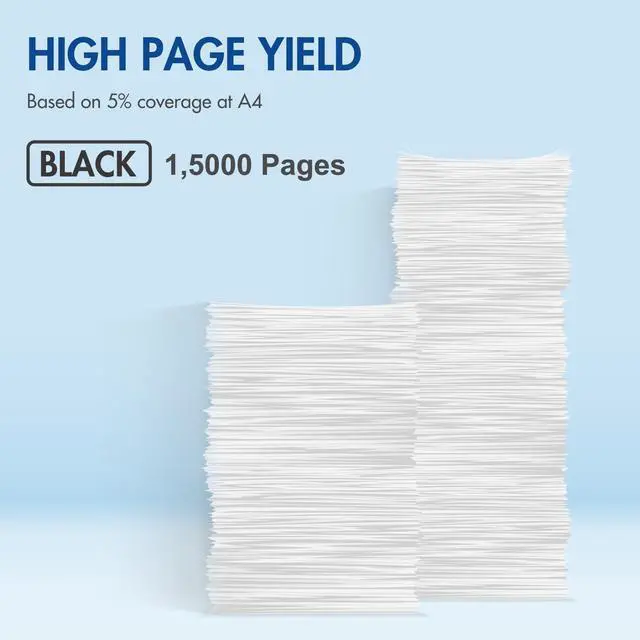 Alt view image 3 of 5 - 58D1H00 Black High Yield Toner Cartridge 58D1000 MS823 MS821 2-Pack | Remanufactured Compatible for Lexmark MS822 MS825 MS821dn MS823dn MS725 MS826 MX721 MX722 MX822 MX826 MS823n MS825dn Printer