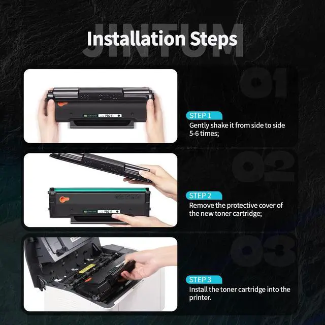 Alt view image 6 of 6 - PB-211 Compatible Toner Cartridge Replacement for Pantum PB-211 PB-211EV for P2502W M6552NW M6600NW P2500W M6602NW M6550NW Printer (4 Pack)
