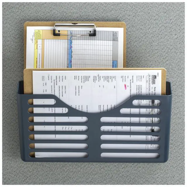 Alt view image 2 of 7 - Verticalmate Letter Size File Pocket, Gray (29152) (Pack of 12)