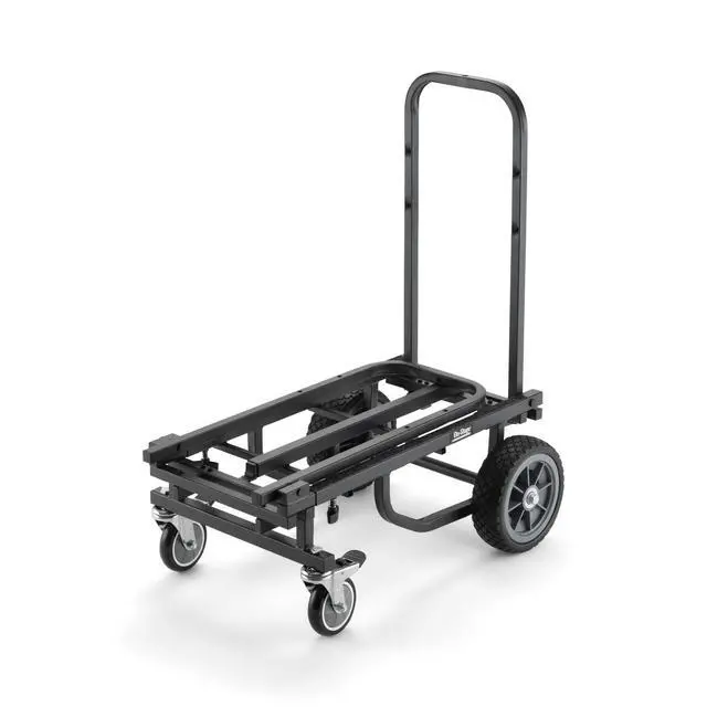 Alt view image 2 of 7 - On-Stage UTC2200 Utility Cart (Rolling Dolly Handcart, Heavy-Duty Transportation, 485 Pound Weight Capacity, Load in and Load Out Equipment, Adjustable Length, Folding Handles, Locking Casters)