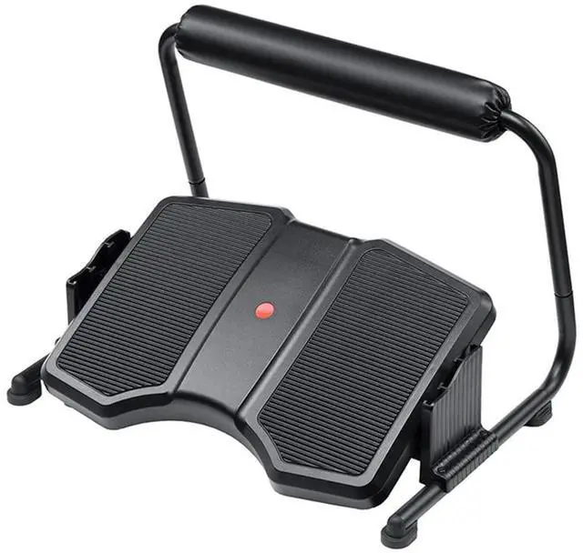 Main image of Adjustable Rocking Foot Rest for Under Desk at Work, Ergonomic Office Footrest Foam Leg Rest Elevated Under Table, Standing Desk Foot Rocker Stand Support (Black)