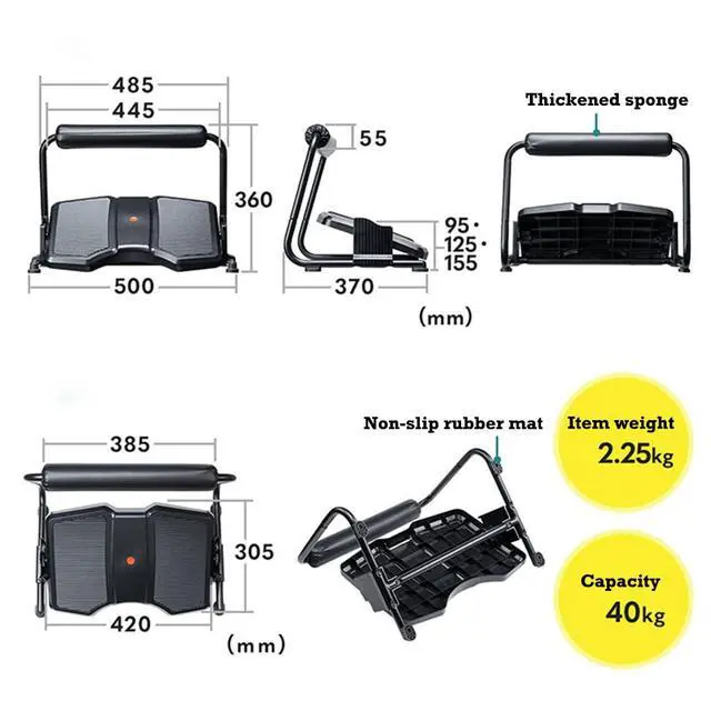 Alt view image 6 of 7 - Adjustable Rocking Foot Rest for Under Desk at Work, Ergonomic Office Footrest Foam Leg Rest Elevated Under Table, Standing Desk Foot Rocker Stand Support (Black)