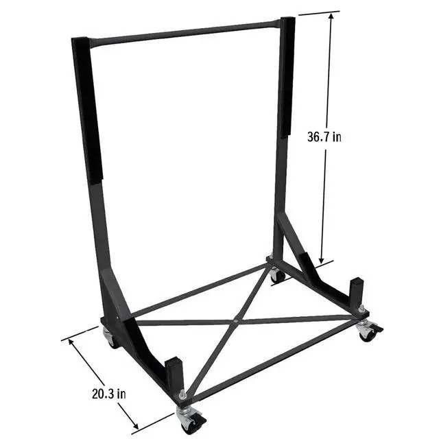 Alt view image 6 of 7 - Hard Top Storage Cart Transporter Hard Top Storage Replacement for 63-20 R129 W113 SL600 SL320 500SL 450SL TC107 9007900200 w/Wheels and Cover