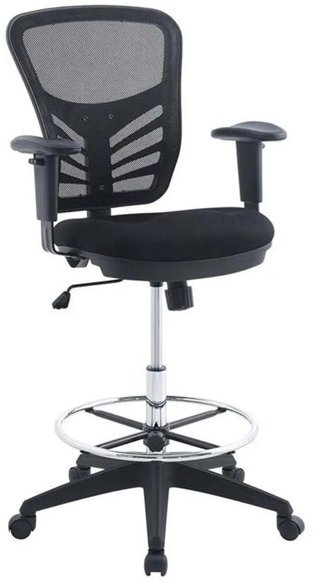Main image of Articulate Drafting Chair - Reception Desk Chair - Drafting Table Chair in Black