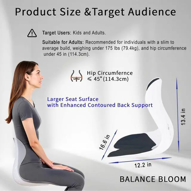 Alt view image 2 of 7 - Ergonomic Back Support for Office Chair Cushion with Lumbar Pillow - Posture Corrector for Desk Chairs, Comfortable Memory Foam Seat Cushion for Lower Back Pain Relief (Black)