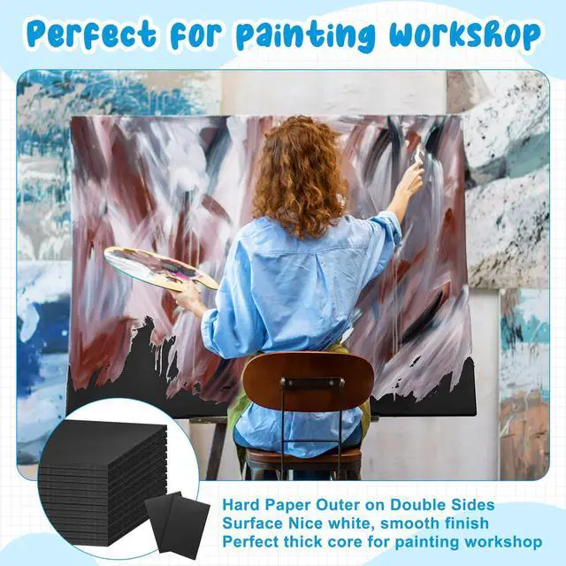 Alt view image 5 of 7 - 20 Pcs Large Foam Boards Bulk Foam Core Backing Board 3/16 Inch Thickness Foam Core Board Foam Poster Boards for Presentations, School, Office, Art Projects(Black,20 x 30 x 3/16 Inches)