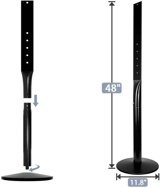 Alt view image 4 of 7 - Parking Sign Post 48" Heavy Duty Sign Stand Cast Iron Sign Base, Movable Parking Sign Stand for Hanging Signs (Black-15Lbs-1Pack)