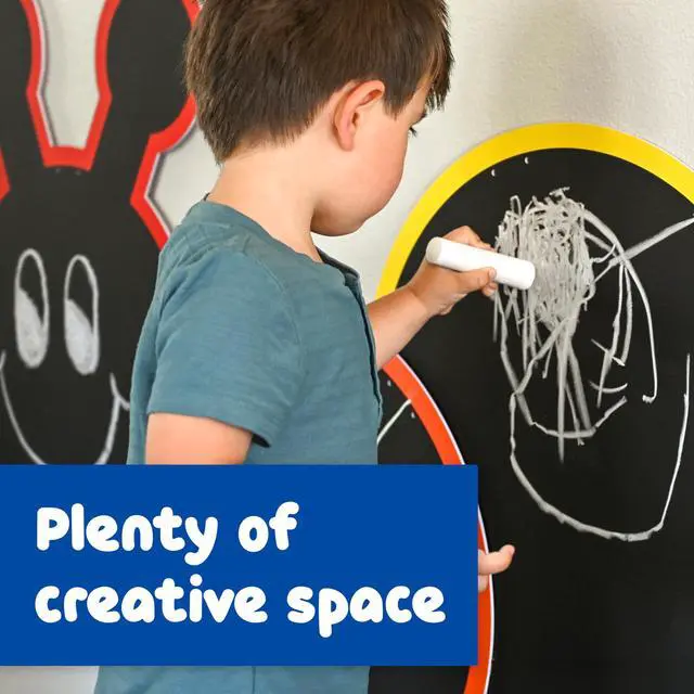 Alt view image 2 of 7 - Outdoor Chalkboards, Caterpillar, 5 Weatherproof Panels | Suitable for Indoor and Outdoor Use, Toddler Playroom Decor