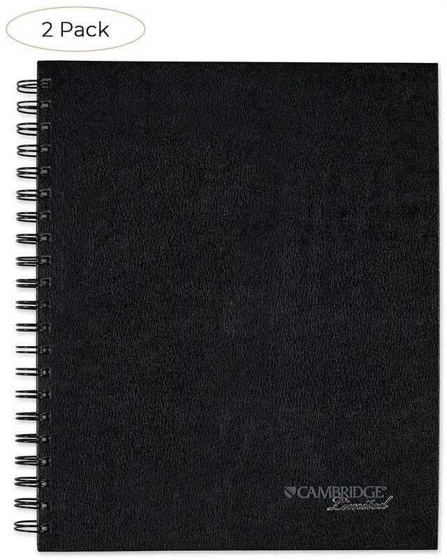 Main image of Cambridge Limited Business Notebook, 8-1/2" X 11", Hard Cover, Wirebound, Black (06100) (Fur k)