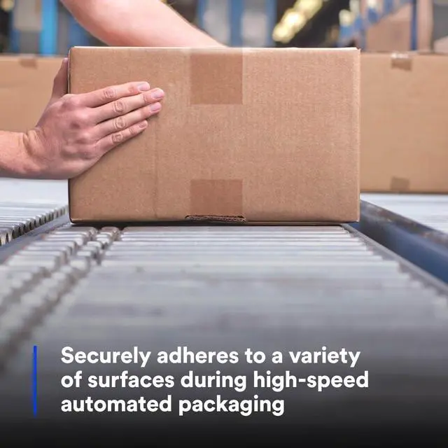 Alt view image 3 of 7 - Scotch 371 Industrial-Grade Packing Tape, Clear, 48 mm x 100 m, High Performance Sealing Tape for Medium-Duty Commercial Box and Carton Sealing, Moving, Packaging and Shipping, 36 Pack