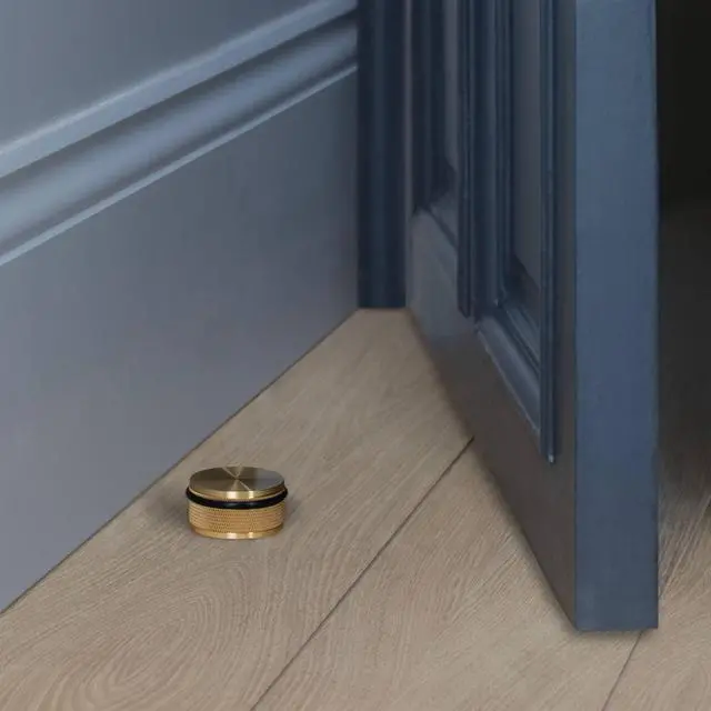 Alt view image 5 of 7 - Buster and Punch Door Stop Floor Mounted Cross in in Steel