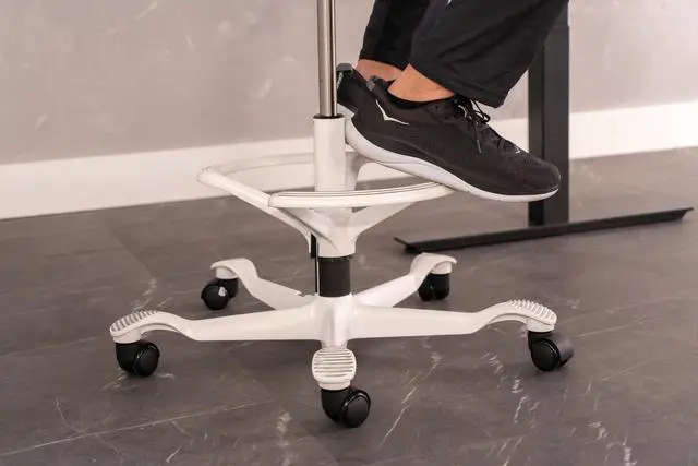 Alt view image 4 of 7 - Capisco White Footring- Footring Only-Chair Sold Separately (White)