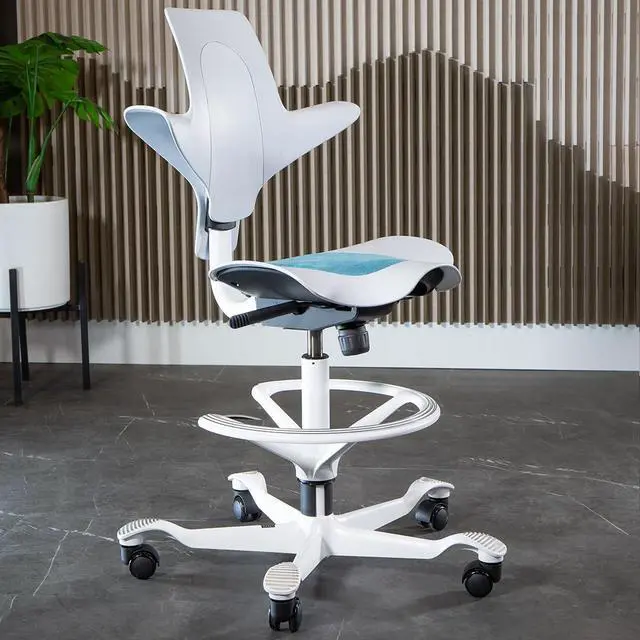 Alt view image 7 of 7 - Capisco White Footring- Footring Only-Chair Sold Separately (White)