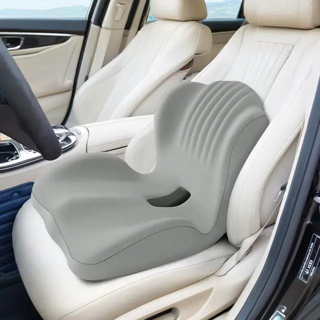 Alt view image 7 of 7 - Ergonomic Car Seat Cushion with Lumbar Support for Truck Driver, Multi - Purpose Orthopedic Seat Pillow for Office Chair, Car, Dining Chair as Gift, Sciatica Relief for Back, Hip, Leg Pain