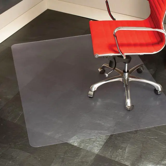 Main image of Natural Origin Rectangle Vinyl Chair Mat for Hard Floor, 46 by 60-Inch, Clear