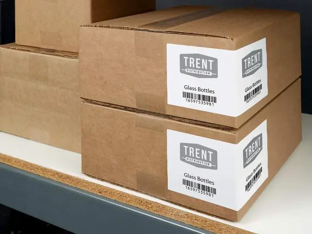 Alt view image 7 of 7 - Matte White Rectangle Labels, Sure Feed Technology, 3-1/4" x 8-3/8", 750 Matte White Printable Labels