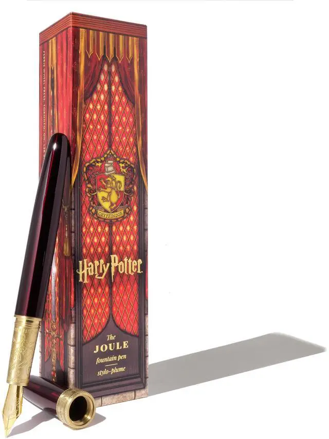 Main image of Warner Bros., Official Licensed, Harry Potter, Joule Pen, Red, Secrets Etched in Silver and Gold, Gold Plated No. 6 Nib
