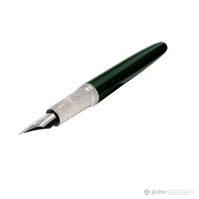 Alt view image 6 of 7 - Warner Bros., Official Licensed, Harry Potter, Joule Pen, Slytherin House, Secrets Etched in Silver and Gold, Gold Plated No. 6 Nib