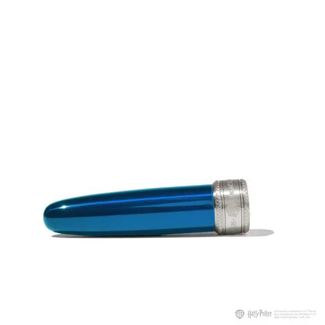 Alt view image 4 of 7 - Warner Bros., Official Licensed, Harry Potter, Joule Pen, Ravenclaw House, Secrets Etched in Silver and Gold, Gold Plated No. 6 Nib