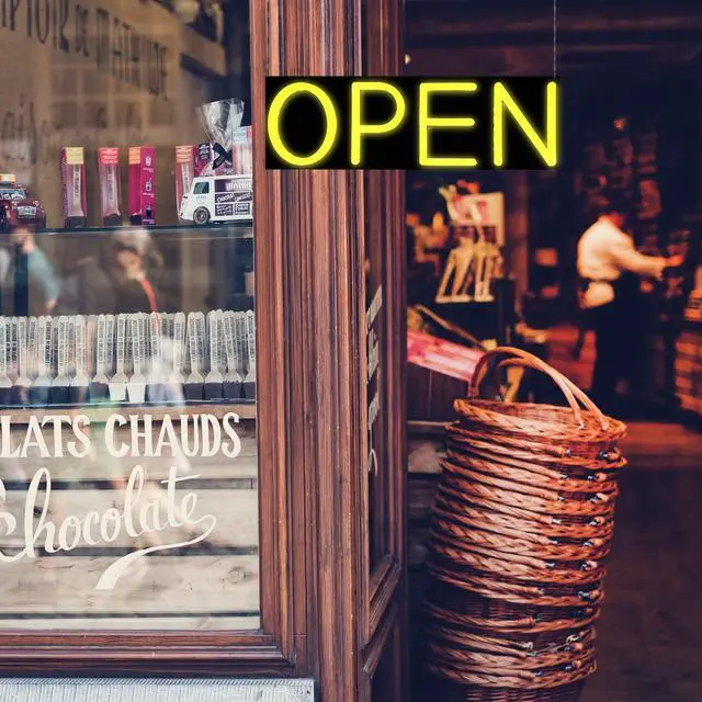 Alt view image 7 of 7 - Open Signs for Business,Neon Open Sign Led,20x7 inch with Remote Control,Bright Light Up Sign,Window Door Wall Mounted Bar Coffee Salon Store,12V/2A Horizontal RGB