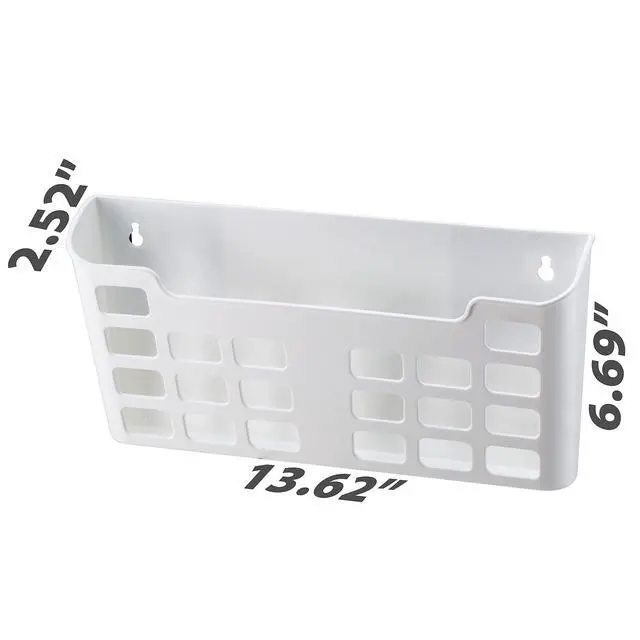 Alt view image 2 of 7 - MagnetPlus Magnetic Letter Size File Pocket, Plastic, White (92543), 2.52 x 13.62 x 6.69 Inches,Offwhite (Pack of 4)