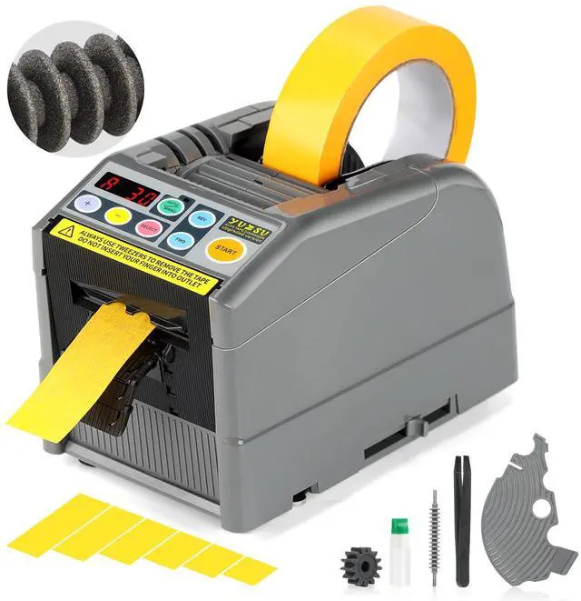 Main image of 2026 Upgraded Ceramic Roller Upgraded Ribbon Cutting Machine, Automatic Tape Dispenser, 6-60 mm Width, 5-999 mm Length, Ideal for Business & Home