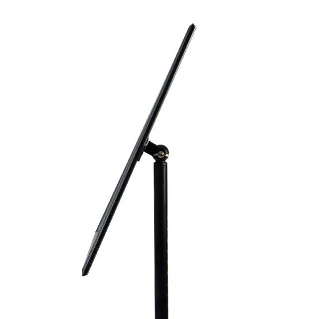 Alt view image 4 of 7 - Adjustable Heavy Duty Pedestal Sign Holder Floor Stand, Sign Stand Poster Stand, Standing Floor, 8.5 x 11 inch, Vertical & Horizontal View, Outdoor Standing Display Sign Holders Aluminum Black 2 Pack