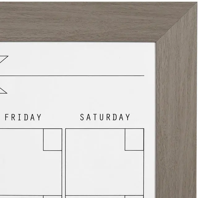 Alt view image 3 of 5 - Beatrice Framed Magnetic Dry Erase Monthly Calendar, 23x29, Gray