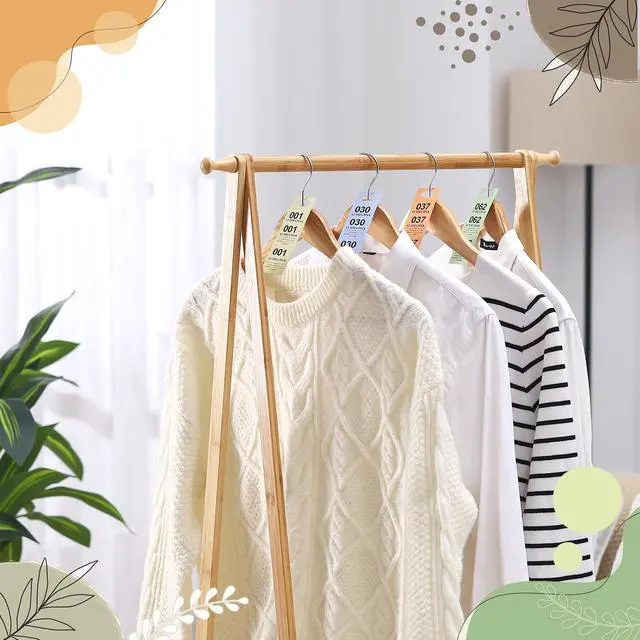 Alt view image 7 of 7 - 4000 Pcs 8 Colors Part Small Coat Check Tickets Colored Paper Coat Room Check Tags (Set of Pink, Blue, Yellow, White, Orange, Green, Beige, Gray)