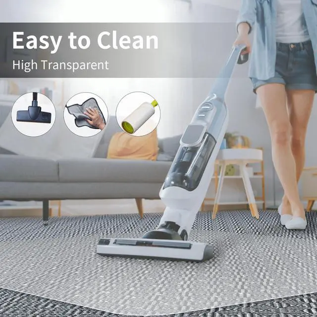 Alt view image 5 of 6 - Office Chair Mat for Carpeted Floor, 63"x51" Clear Desk Mat for Carpet Large Protector Floor Mat On Low Pile Carpets, Easy Glide Rolling Plastic Floor Mat, Computer Chair Mat for Home Office