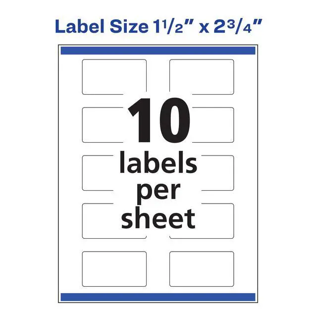 Alt view image 7 of 7 - ® Glossy Clear Rectangle Labels, Sure Feed® Technology, 1.5" x 2.75", 1,000 Glossy Clear Labels, Print-to-The-Edge, Laser/Inkjet Printable
