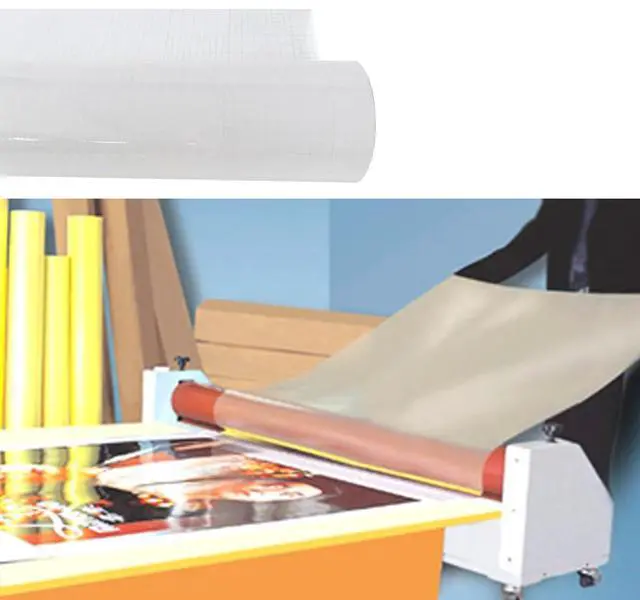 Alt view image 5 of 6 - 1968x25 Inch (0.7x54Yard) 2 mil Thickness Glossy UV Luster Vinyl Cold Laminating Film 3 Inch Core Glossy Cold Roll Laminate Clear Cold Lamination for Photo Picture Laminating and Protection