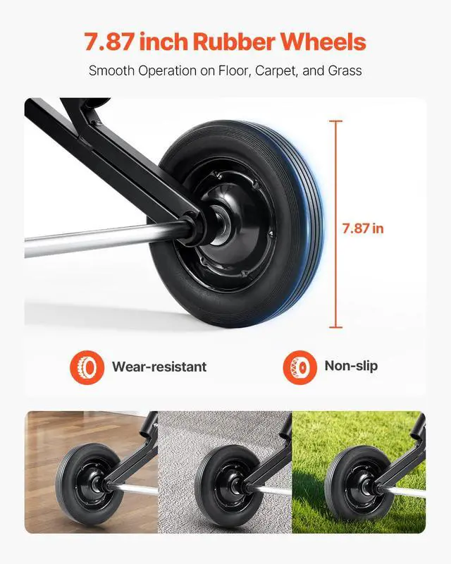 Alt view image 4 of 7 - Folding Chair Rack, 150 LBS Capacity, Heavy-Duty Chair Cart for Stacking 10 Chairs, Multi-Function Metal Chair Storage Dolly with Rubber Wheels, Push-Style Chair Holder, Matte Black