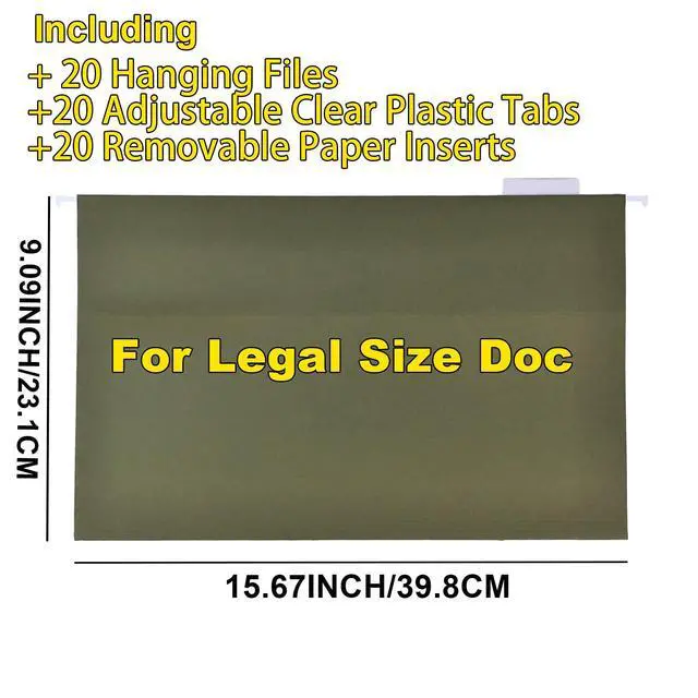 Alt view image 7 of 7 - Hanging File Box for Legal, All-in-one set with 20 Folders | Portable Locking Filing Storage Box with Handle & Shoulder strap, Lockable File Cabinet Documents Safe, Lockbox Doc Organizer
