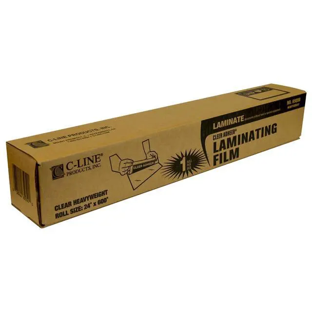Alt view image 4 of 4 - Cleer Adheer Self-Adhesive Laminating Film, 2 Mil, 24" X 50 Ft, Gloss Clear