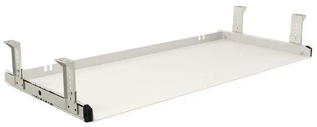 Main image of Under Desk Keyboard Tray Heavy-Duty All-Metal Material 20/24/30 inches Platform Computer Drawer Organizer Home Office Kitchen Bedroom Garage Storage Tool - Easy to Install.(30 inches, White)
