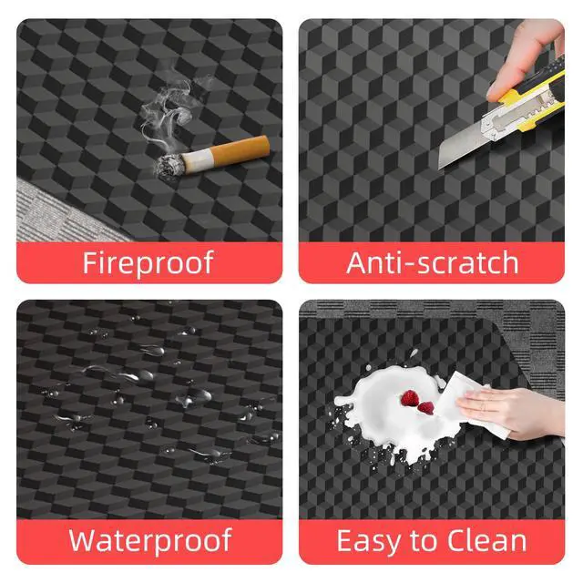 Alt view image 3 of 7 - Office Chair Mat for Carpet, 60"x48"Gaming Computer Desk Mat for Low Pile Carpet, Heavy Duty Floor Protector Mat for Rolling Chairs, Easy Glide Chair Mat for Home Office