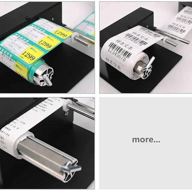 Alt view image 7 of 7 - Automatic Label Rewinder Rewinding Machine Speed 1-8 inch/s Automatic Label Rewinder Two-Way Rewinding 180mm Label Roller Machine Synchronize with Printer (R3)