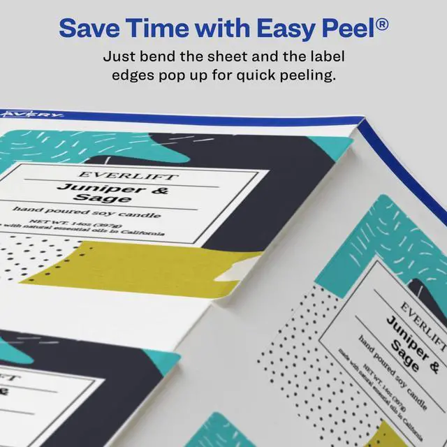 Alt view image 7 of 7 - ® Matte White Rectangle Labels, Sure Feed® Technology, 3" x 3.75", 600 Matte White Printable Labels