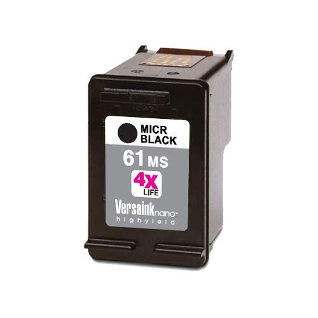 Alt view image 3 of 3 - Nano HP MICR 61MS Ink Cartridge for Check Printing - Replacement for 61 Black (CH561WN), MICR Black, 1 (VH61MS-3337)