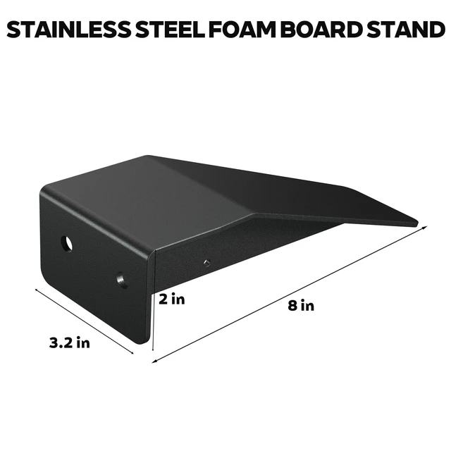 Alt view image 2 of 7 - Foam Board Stand Heavy Duty Stainless Steel Adjustable Sign Holder Base for Any Size Board Ideal for Commercial Advertising, Events, Store Displays (Enhanced Edition)