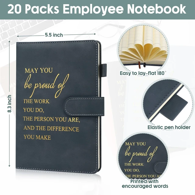 Alt view image 2 of 7 - 20 Pcs Housekeeping Appreciation Notebook Gifts, 10 Color, Proud A5 Thank You Notebooks with Pens, Back to School Appreciation Gifts for Teachers, Bulk Appreciation Gifts for Team Coworker